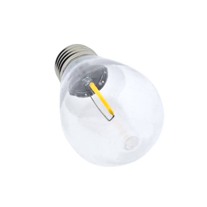 Bombilla LED E27 S14 Transparente de 1W