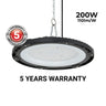 Campana LED industrial - 200W - IP65 - 110lm/W - 5 años de garantía