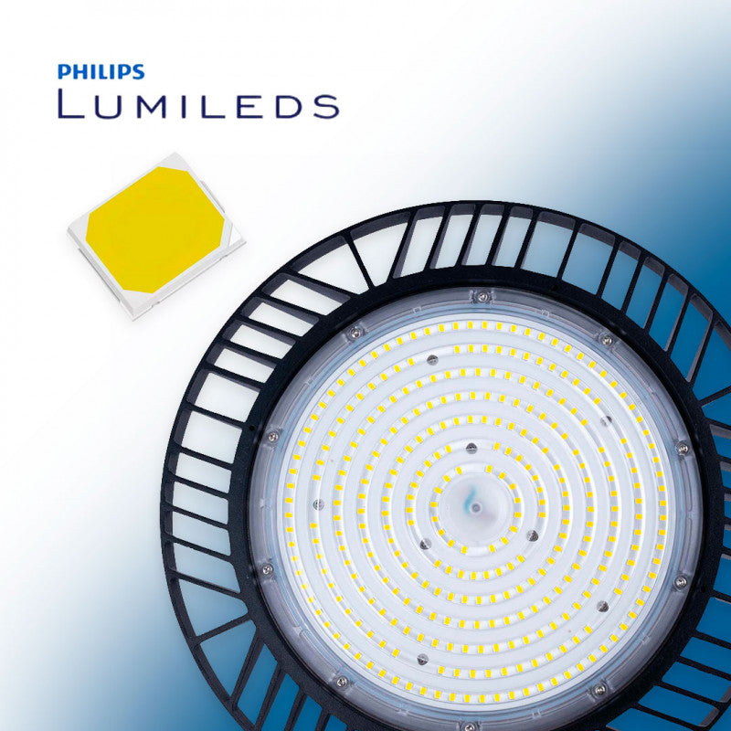 Campana LED industrial - 150W - PHILIPS Lumileds - Driver LIFUD - 5000K - IP65 - 7 años garantía