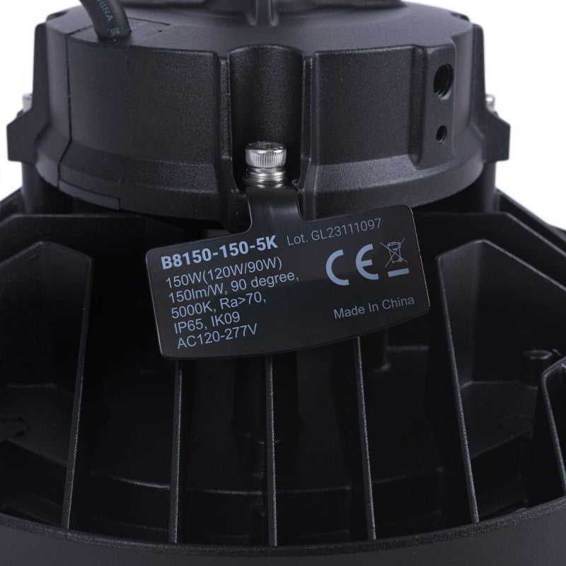 Campana LED industrial - 150W - PHILIPS Lumileds - Driver LIFUD - 5000K - IP65 - 7 años garantía