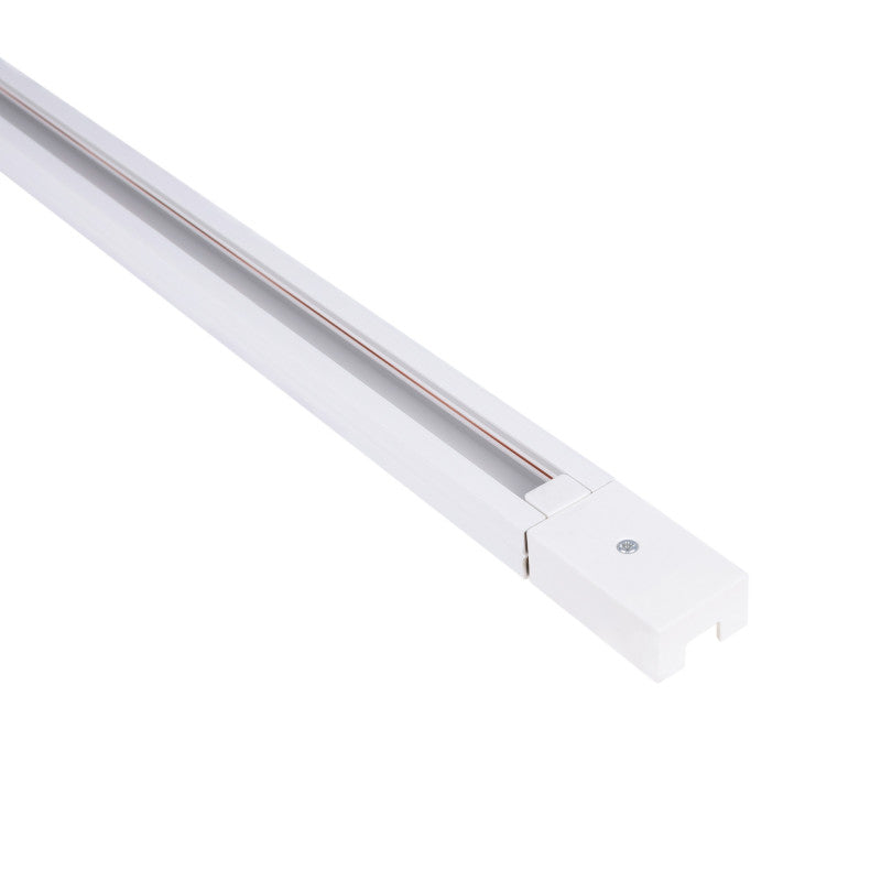 Carril monofásico de PVC para focos LED - Superficie - 2 metros