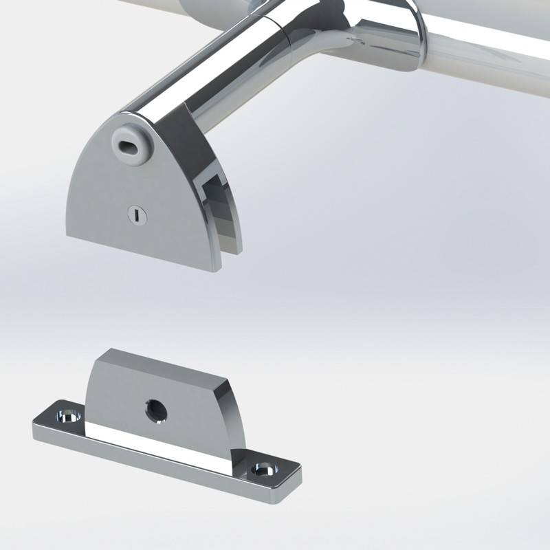 Aplique de baño tubular opal - 3 tipos de fijación - 6W - 540Lm - IP44 - 40cm