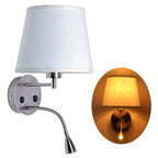 Aplique de pared "PAIR" E27 con foco LED de lectura 3W