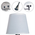 Aplique de pared "PAIR" E27 con foco LED de lectura 3W