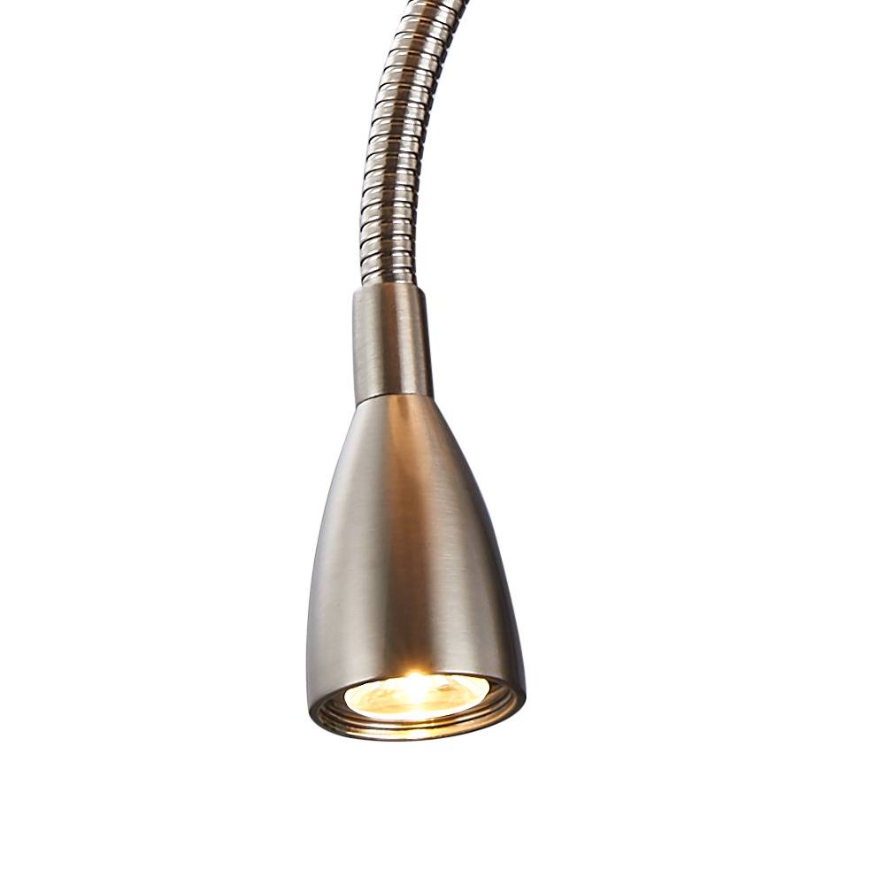 Aplique de pared "PAIR" E27 con foco LED de lectura 3W