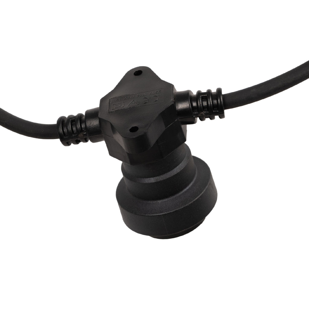 Guirnalda Exterior conectable en serie IP44 6,5m con 10 casquillos E27