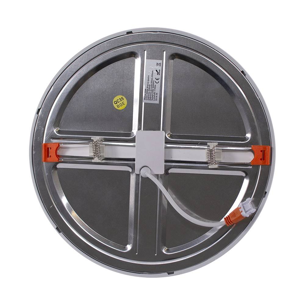 Downlight LED circular empotrable - Diámetro de corte ajustable: Ø 50 a 205 mm - 20W