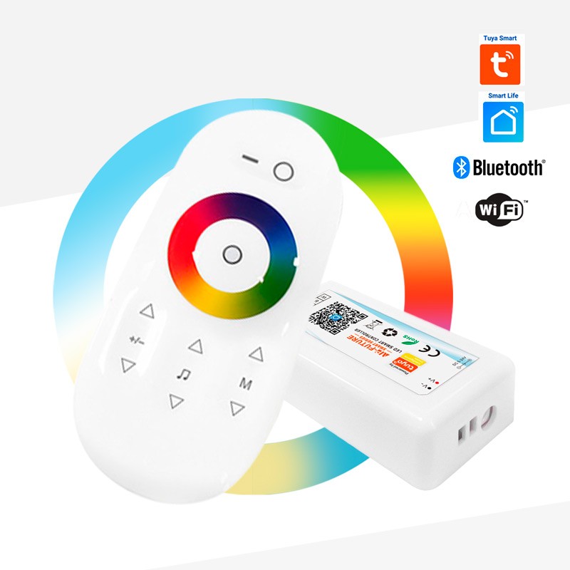 Controlador LED WIFI RGBW 12/24V 4 canales 4A/CH
