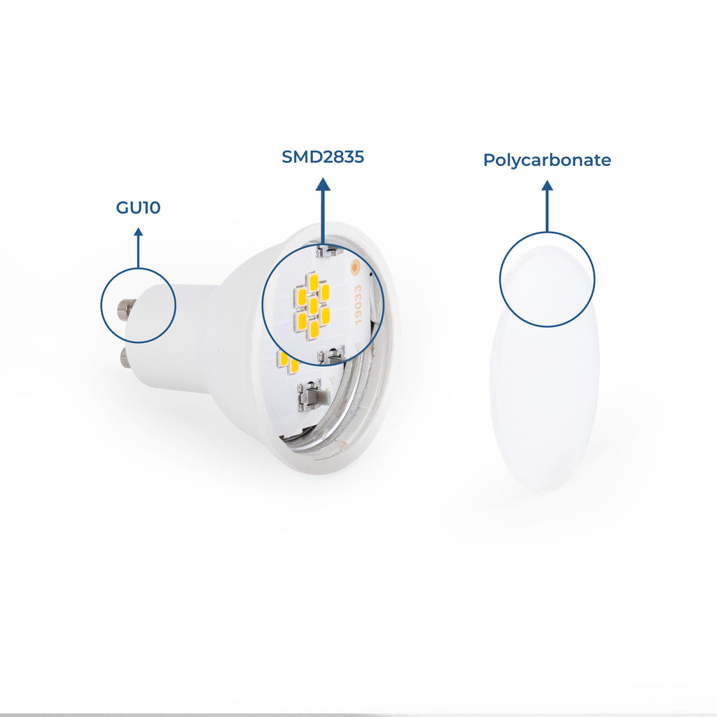 Bombilla LED GU10 - 5W - 120°