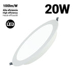 Downlight LED circular empotrable 20W - Corte Ø190mm