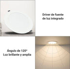 Downlight LED circular empotrable 20W - Corte Ø190mm