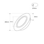 Downlight LED interior - 7W - CCT - DIMABLE TRIAC - 630lm - Corte Ø 70mm - IP20