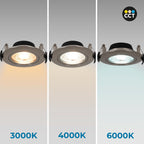 Downlight LED interior - 7W - CCT - DIMABLE TRIAC - 630lm - Corte Ø 70mm - IP20