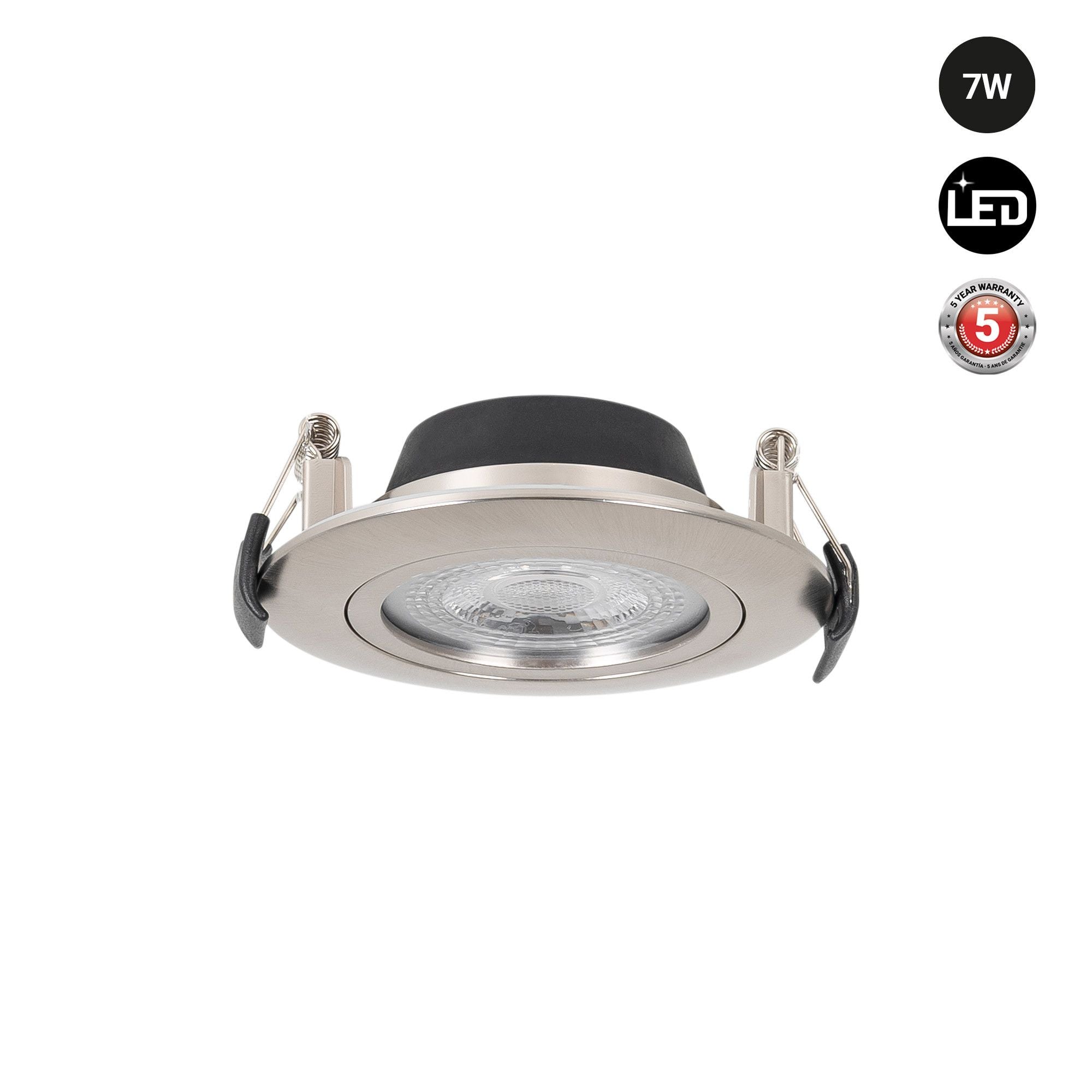 Downlight LED interior - 7W - CCT - DIMABLE TRIAC - 630lm - Corte Ø 70mm - IP20