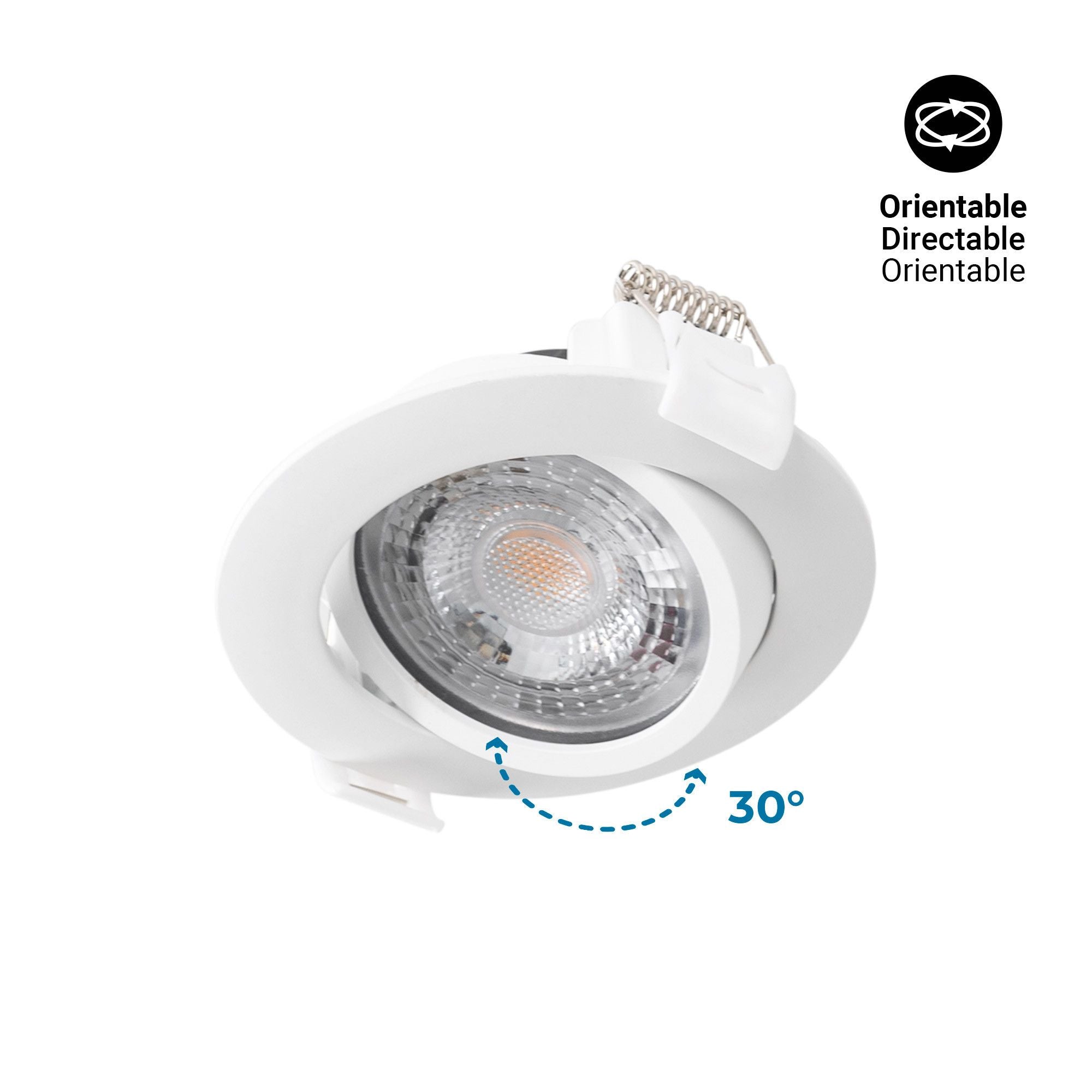 Downlight LED interior - 7W - CCT - DIMABLE TRIAC - 630lm - Corte Ø 70mm - IP20