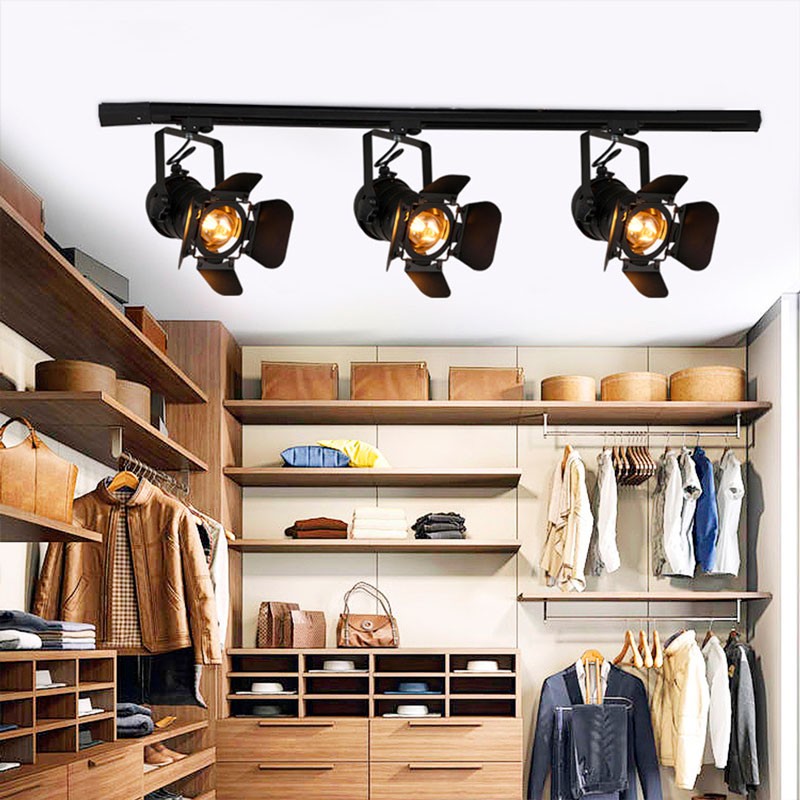 Foco carril monofásico orientable "Cinema" - E27