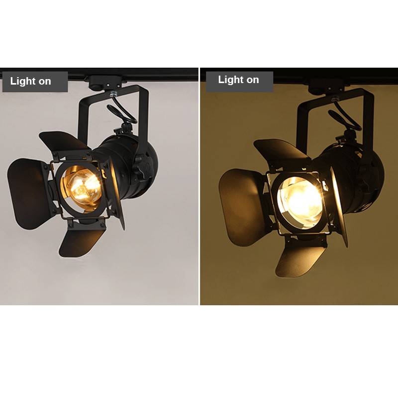 Foco carril monofásico orientable "Cinema" - E27