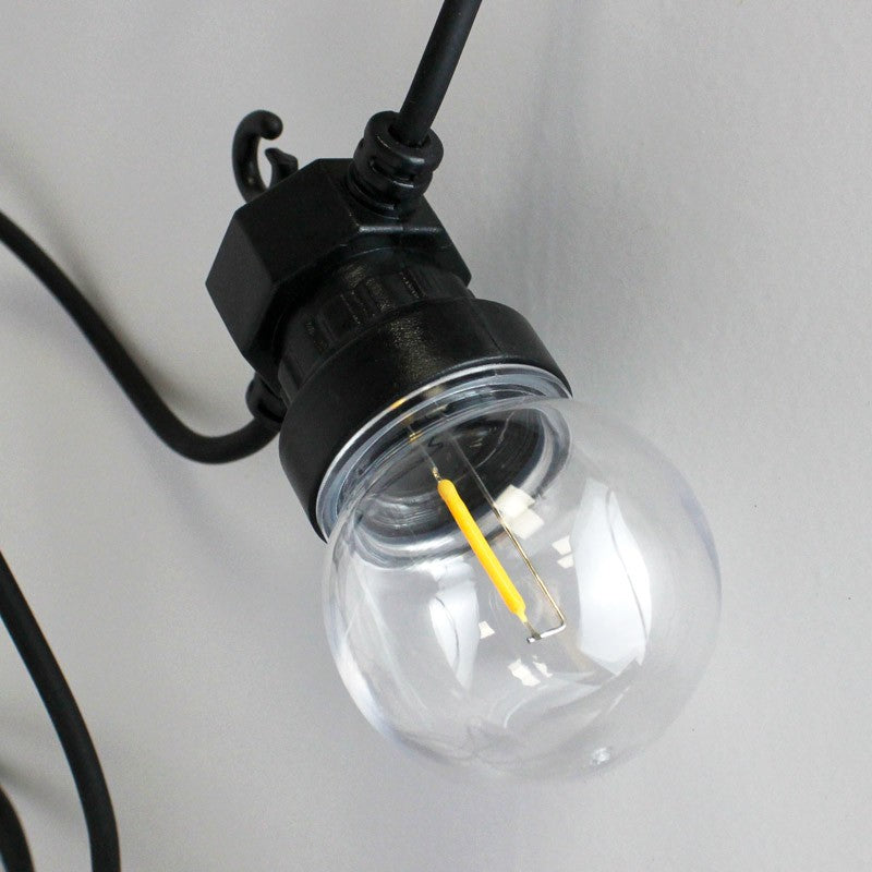 Guirnalda LED con panel solar de 8 metros con 10 bombillas integradas