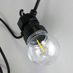 Guirnalda LED con panel solar de 8 metros con 10 bombillas integradas