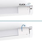 Kit listón portatubos + tubo LED T8 - 18W - 120cm
