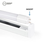 Kit listón portatubos + tubo LED T8 - 18W - 120cm