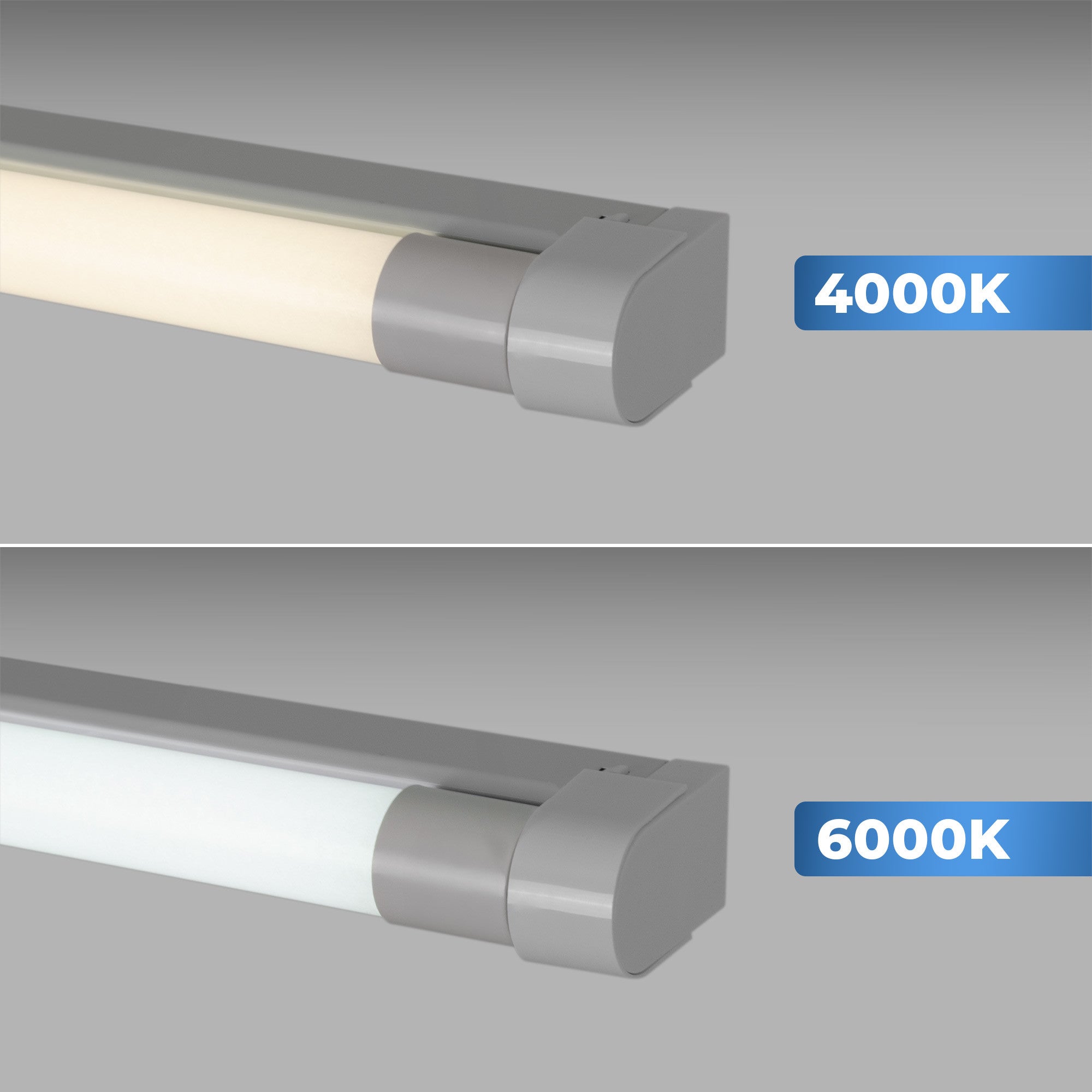 Kit regleta portatubos + tubo LED T8 - 18W - 120cm