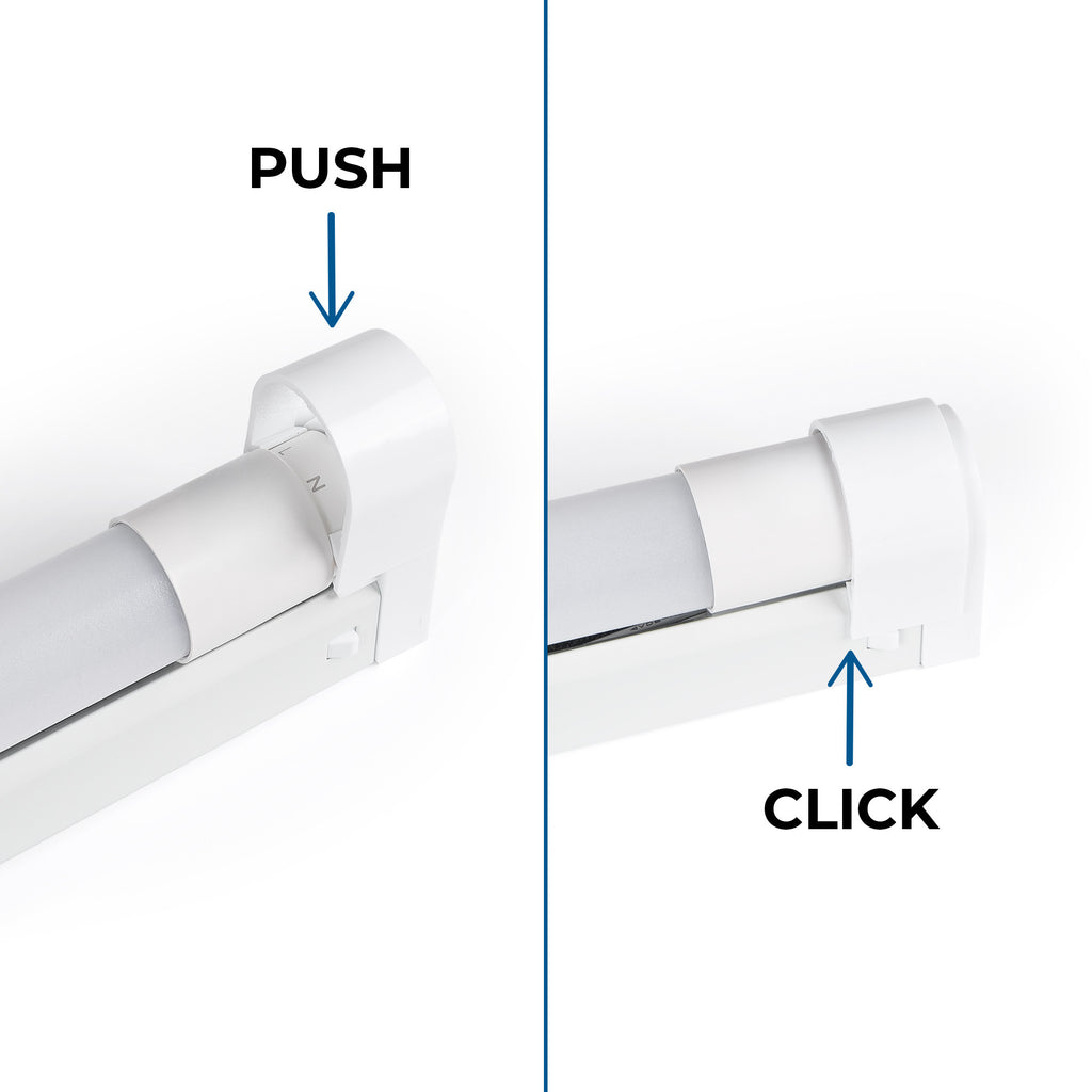 Kit regleta portatubos + tubo LED T8 - 24W - 150cm