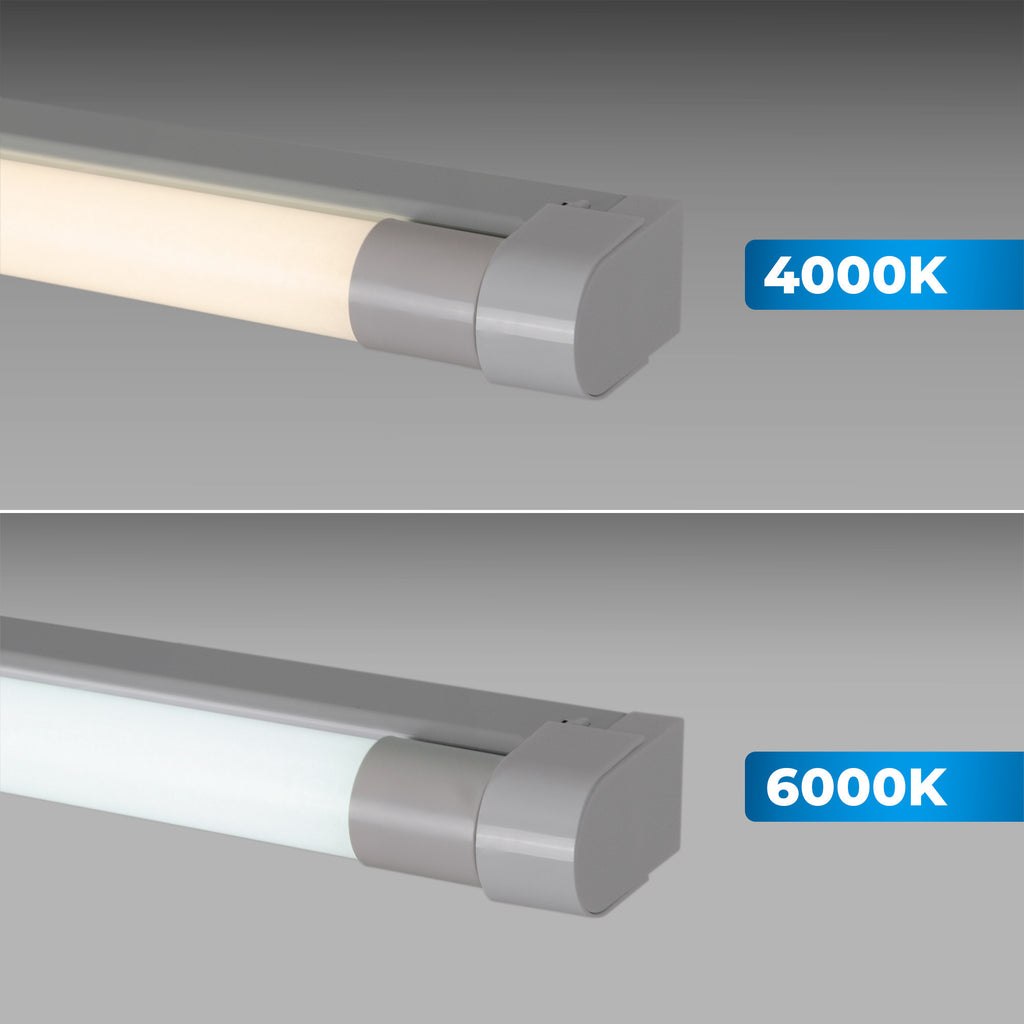 Kit regleta portatubos + tubo LED T8 - 24W - 150cm