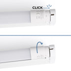 Kit listón portatubos + tubo LED T8 - 9W - 60cm