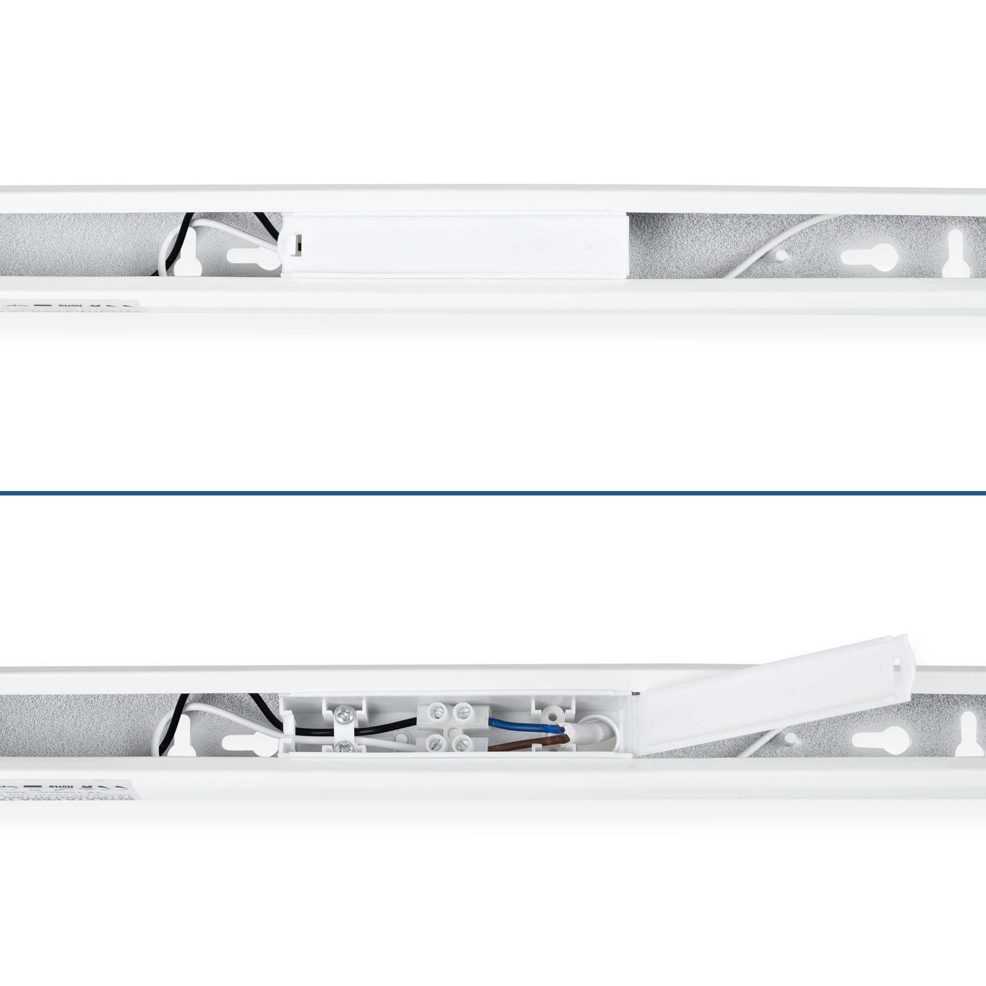 Kit regleta portatubos + tubo LED T8 - 9W - 60cm