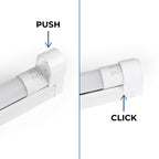 Kit listón portatubos + tubo LED T8 - 9W - 60cm