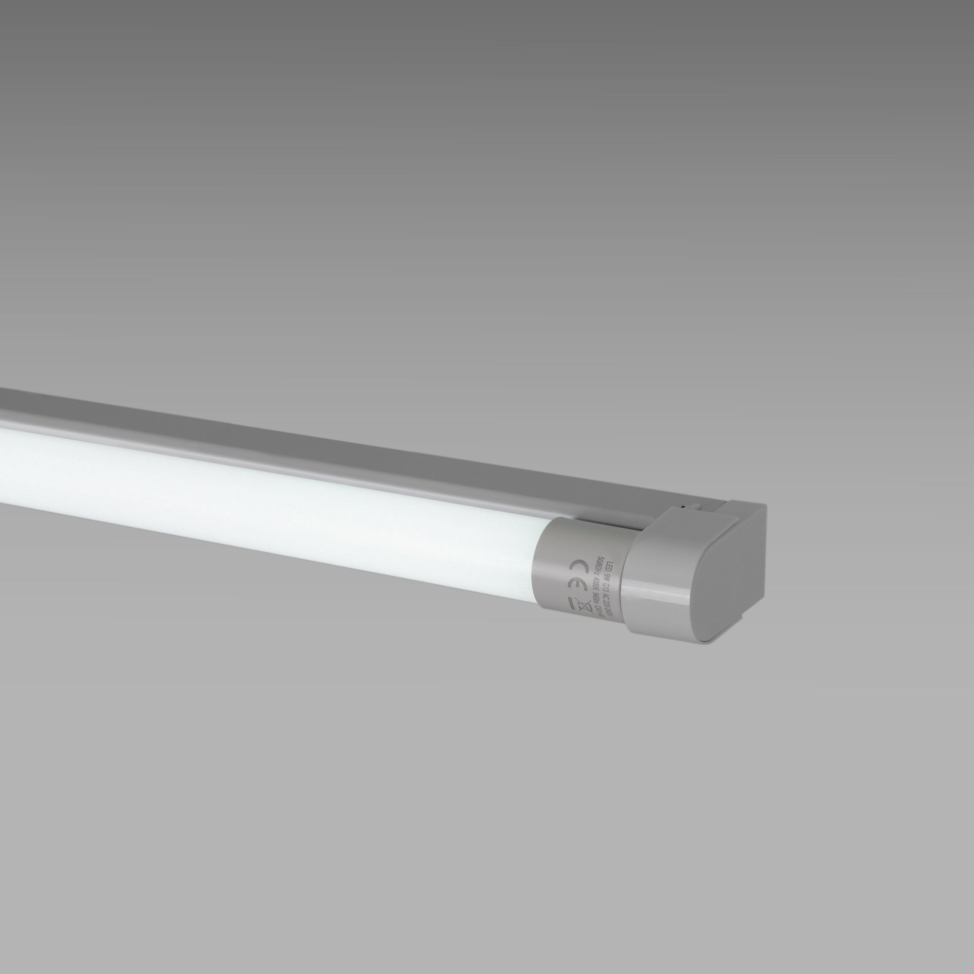 Kit regleta portatubos + tubo LED T8 - 9W - 60cm