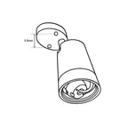 Foco de techo LED orientable - GU10 - Barcelona LED Argentina