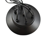 Lámpara araña colgante negra "Lumière" para 6 bombillas E27 – Estilo vintage