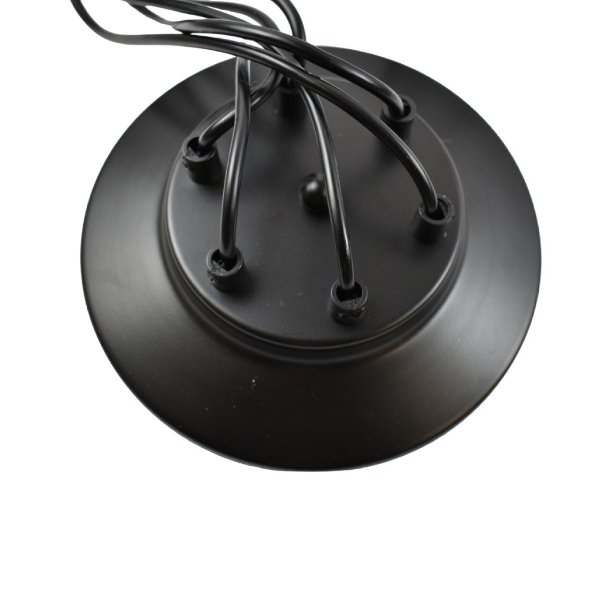 Lámpara araña colgante negra "Lumière" para 6 bombillas E27 – Estilo vintage