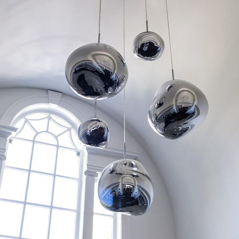 Lámpara colgante cristal de diseño "Abril"  - Ø 28cm