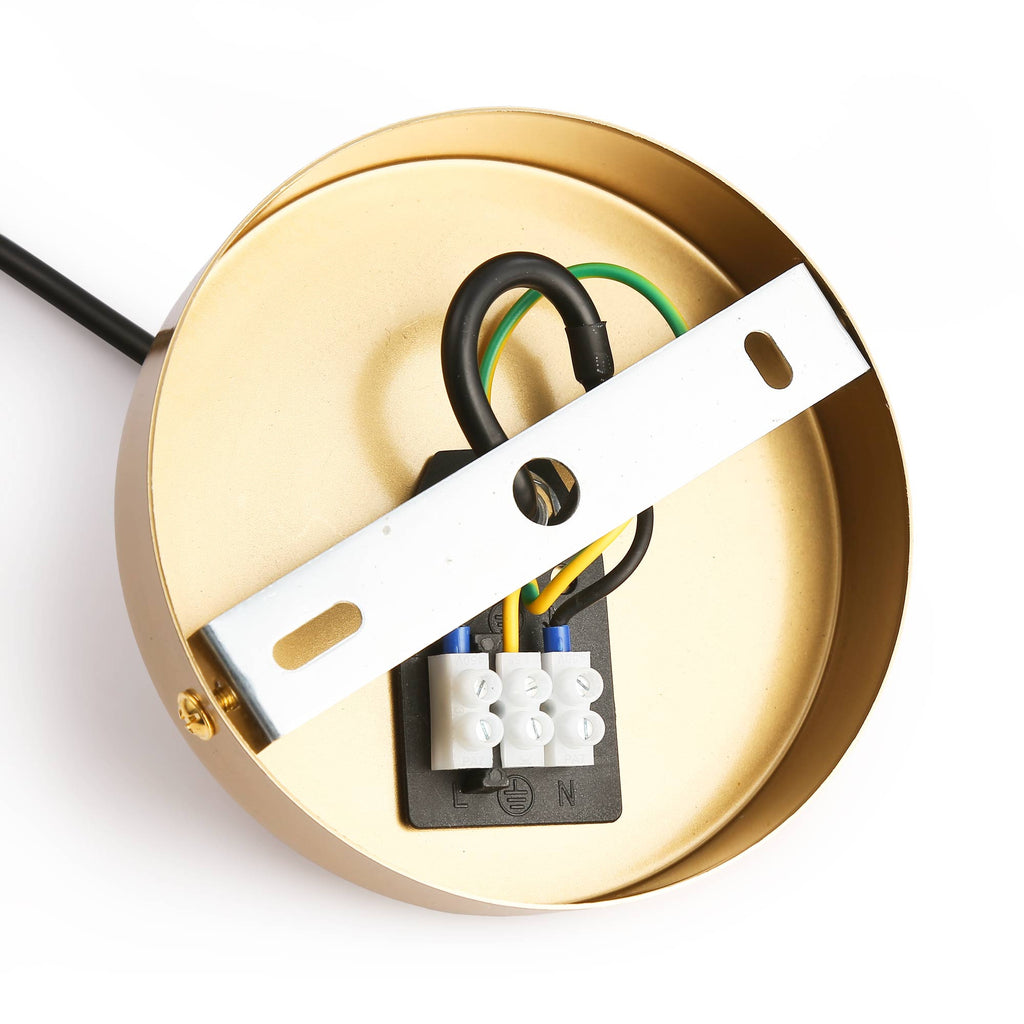 Lámpara colgante bola cristal "TANNA" - E27 - Ø 15cm