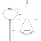 Lámpara colgante moderna "Calyx" - E27