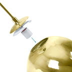 Lámpara colgante cristal triple "KADNIS" - 3 x E27