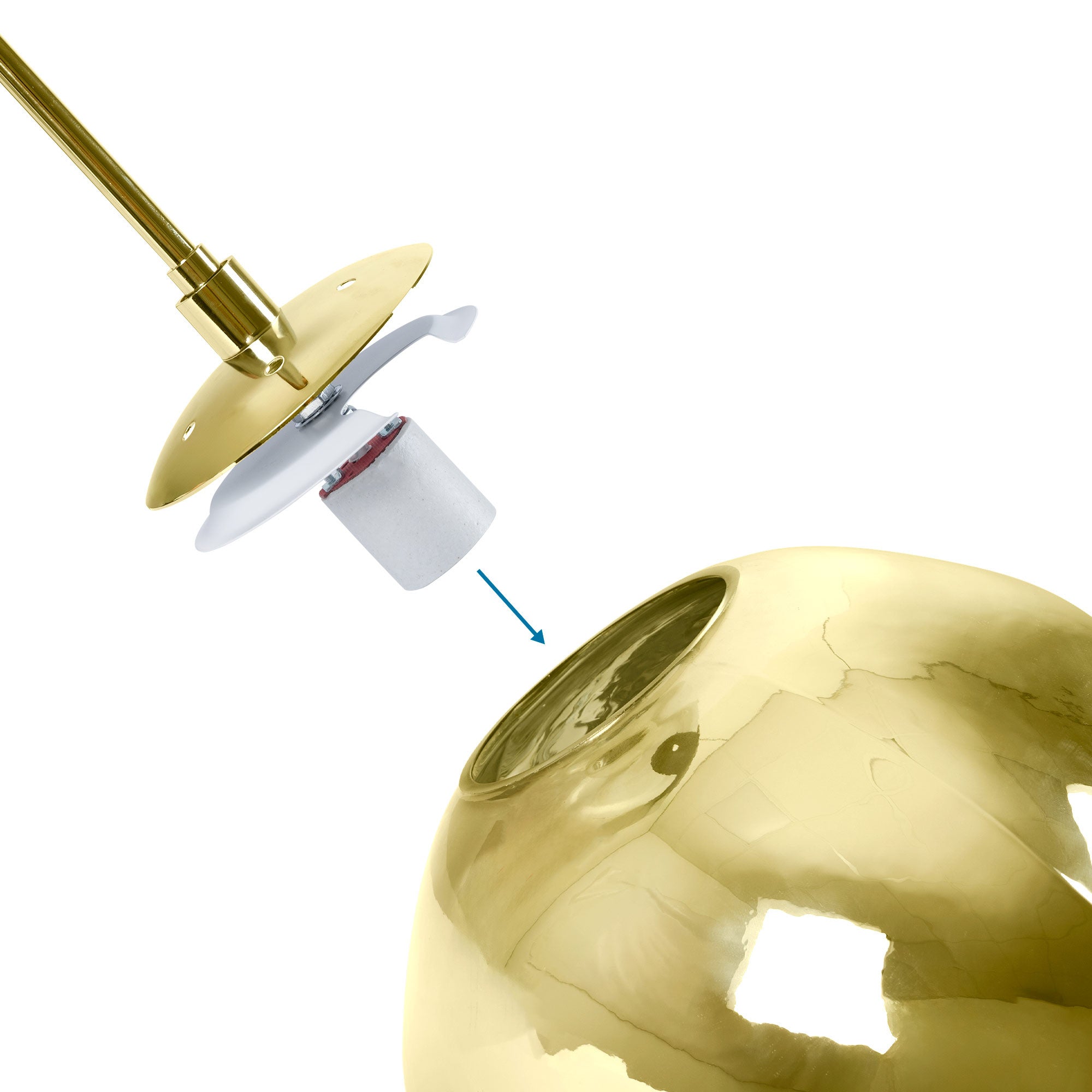 Lámpara colgante cristal triple "KADNIS" - 3 x E27