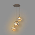 Lámpara colgante cristal triple "KADNIS" - 3 x E27