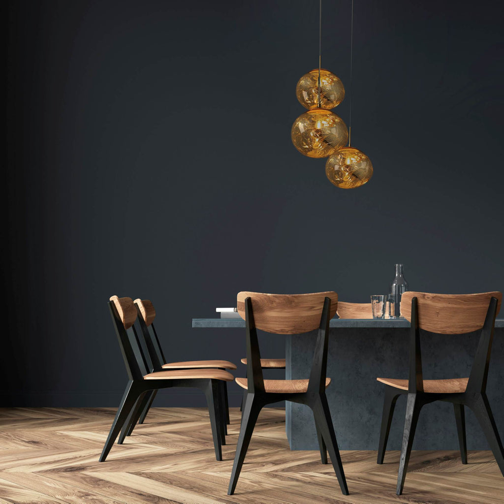 Lámpara colgante cristal triple "KADNIS" - 3 x E27