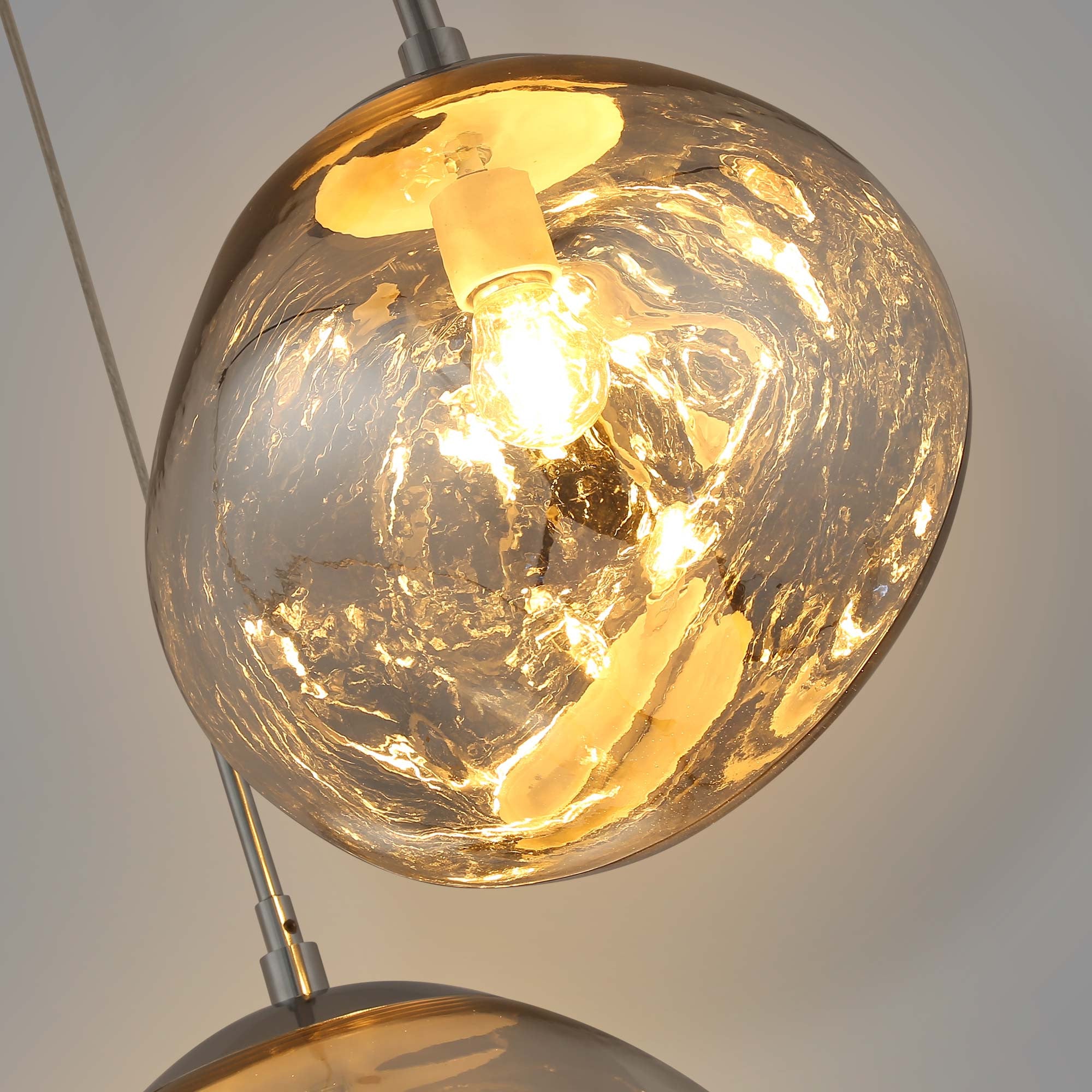 Lámpara colgante cristal triple "KADNIS" - 3 x E27