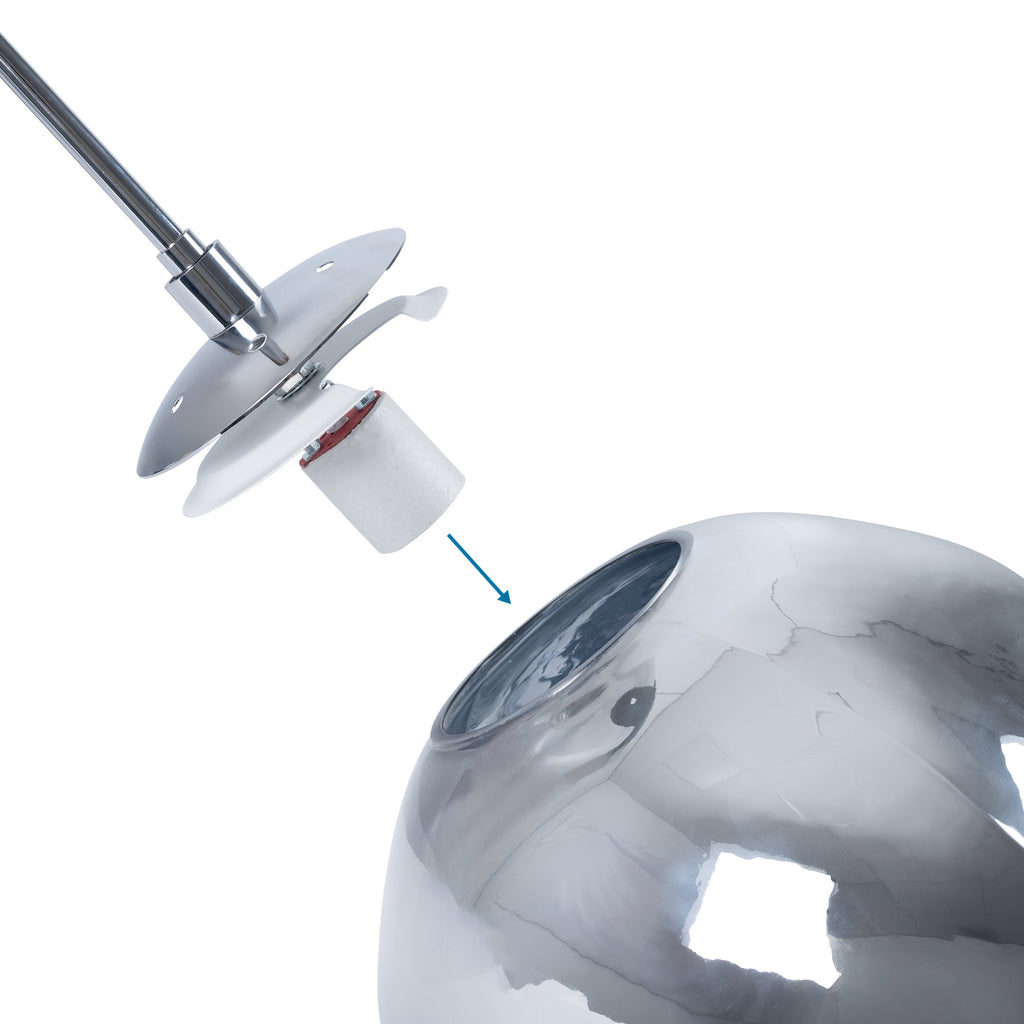 Lámpara colgante cristal triple "KADNIS" - 3 x E27