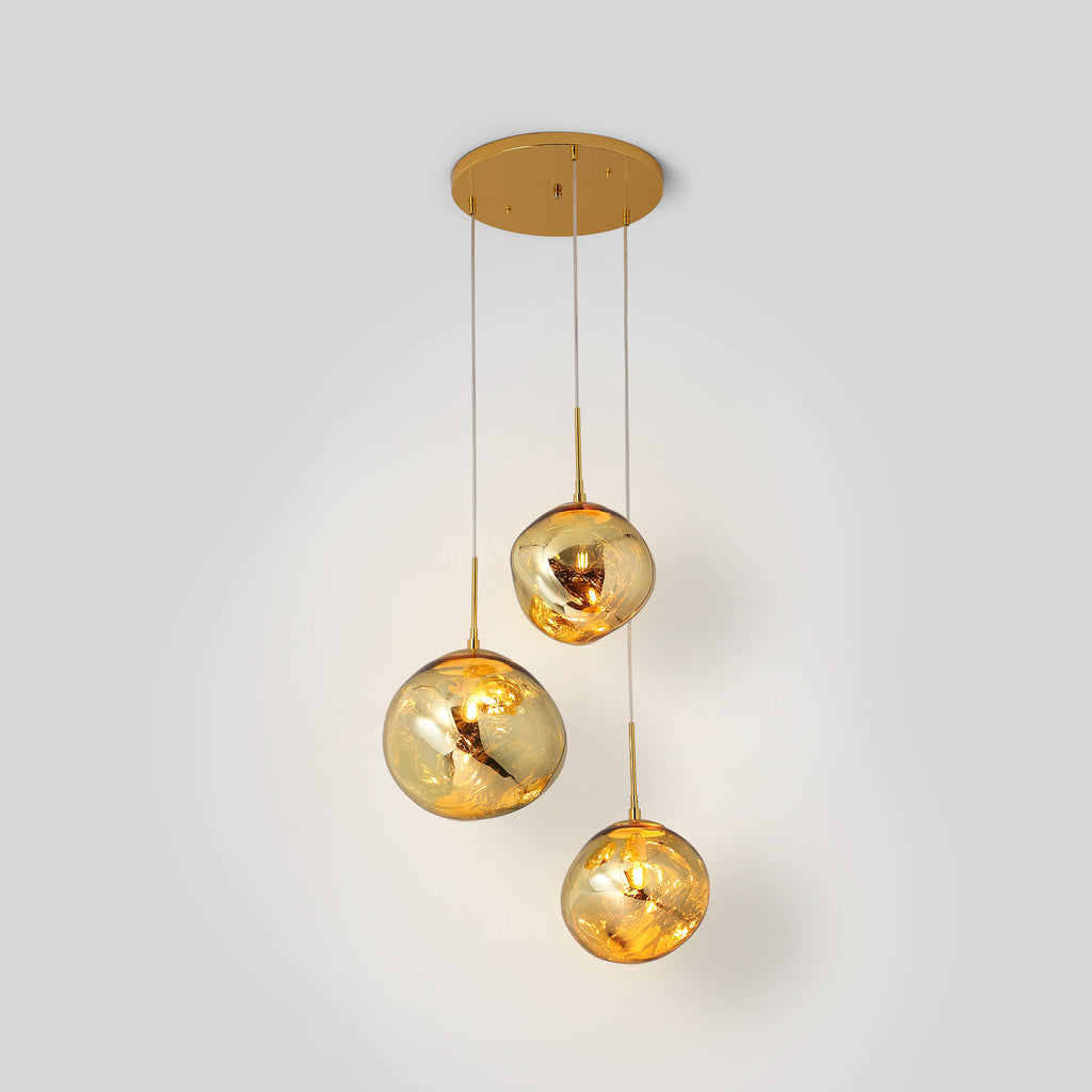 Lámpara colgante cristal triple "KADNIS" - 3 x E27