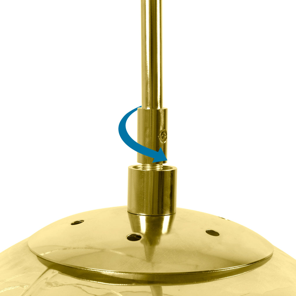 Lámpara colgante cristal triple "KADNIS" - 3 x E27