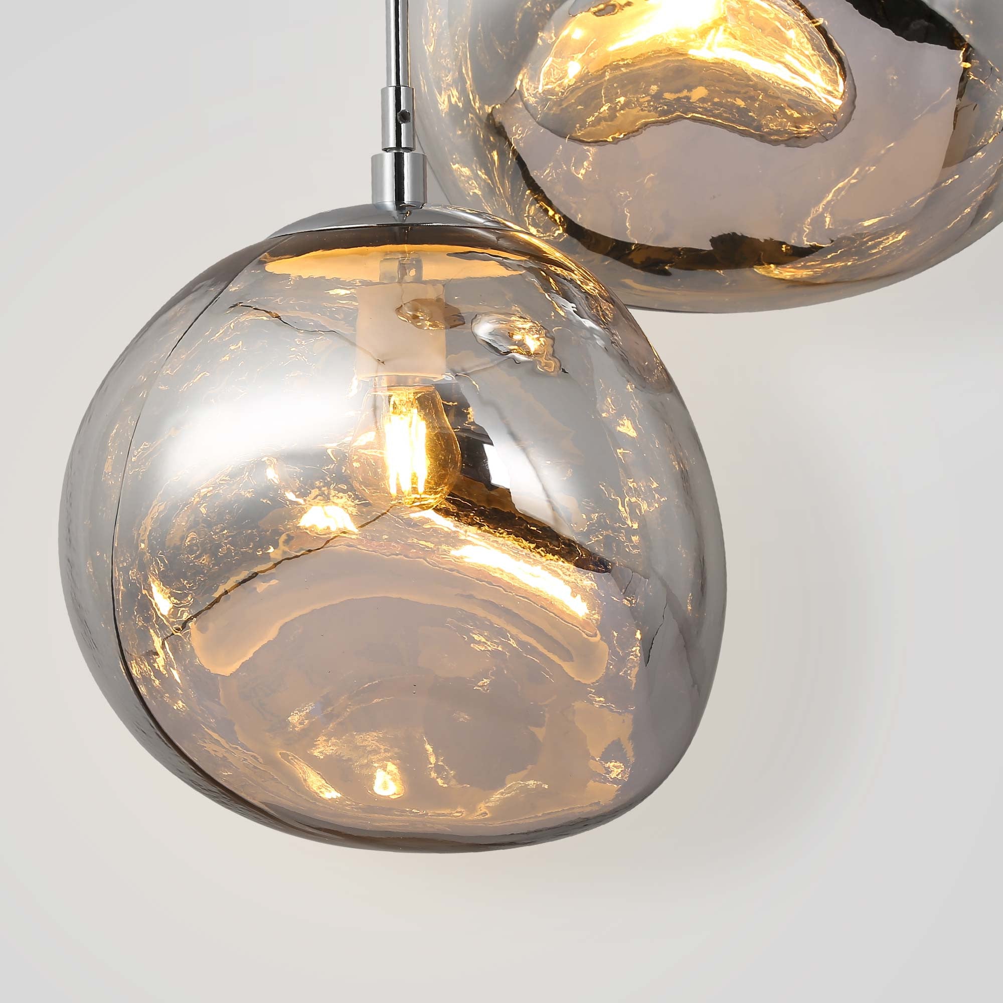 Lámpara colgante cristal triple "KADNIS" - 3 x E27