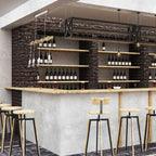 Lámpara colgante vintage madera "Otto" - 4 x E27