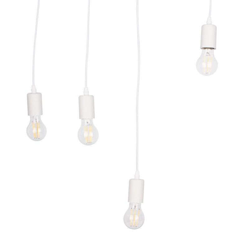 Lámpara colgante vintage madera "Otto" - 4 x E27