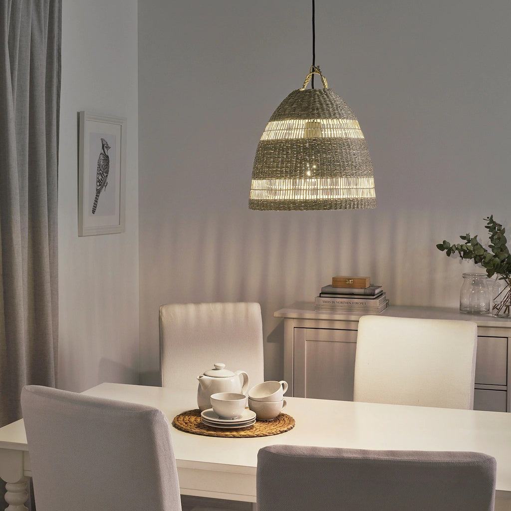 Lámpara colgante de mimbre "Ikken"